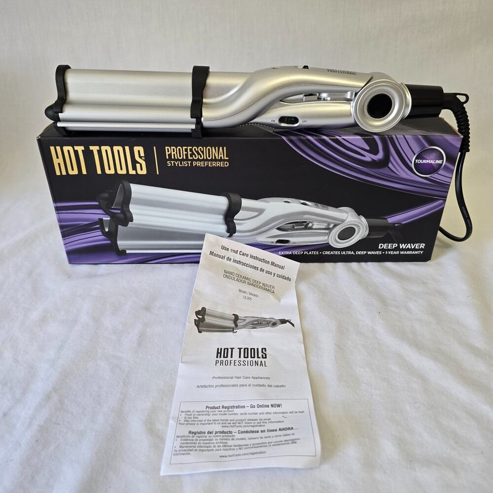 Hot Tools Professional Deep Waver Ultra Deep Waves Up to 400 Degrees with Box